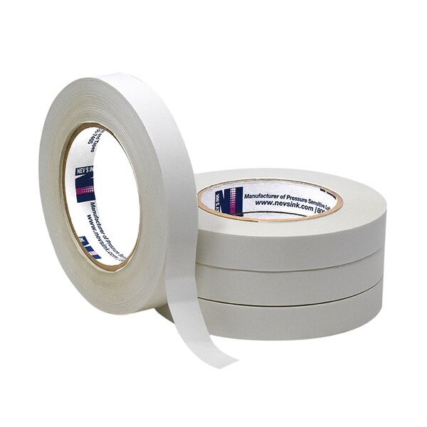 3/4 wide x 60yd White Labeling Tape, PK4